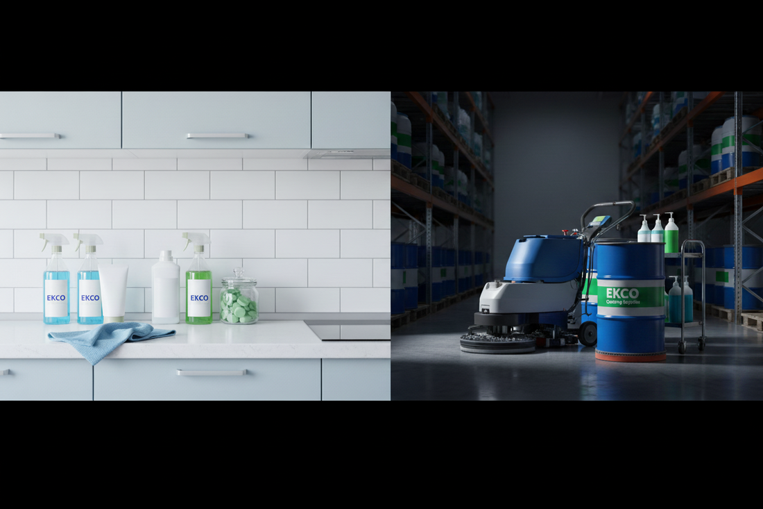 What is the Difference Between Household Cleaning Chemicals & Industrial Cleaning Chemicals