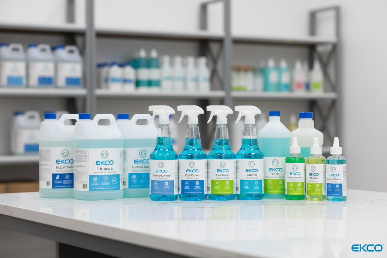 ekco product banner image for How to Choose the Right Cleaning Chemicals for Professional Use 